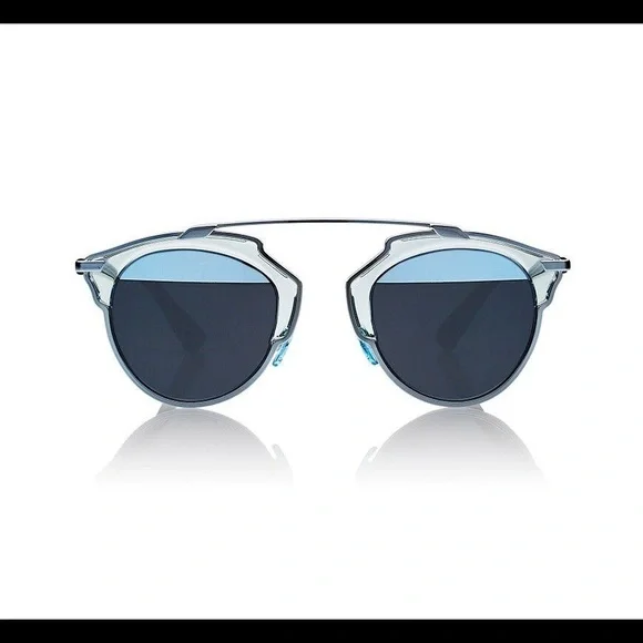 Dior So Real Sunglasses in Light Blue/Havana. 100% authentic & lightly worn - Picture 1 of 4